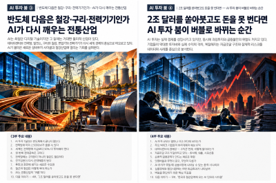 [AI 투자 붐 ③] 반도체 다음은 철강·구리·전력기기인가…AI가 다시 깨우는 전통산업