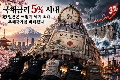[국채금리 5% 시대③] 일본은 어떻게 세계 최대 부채국가를 버텨왔나