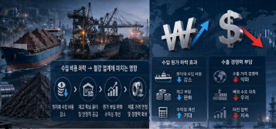 [금리 3% 시대와 철강②] 원화 강세, 철광석·원료탄 원가는 낮추고 수출채산성은 압박한다