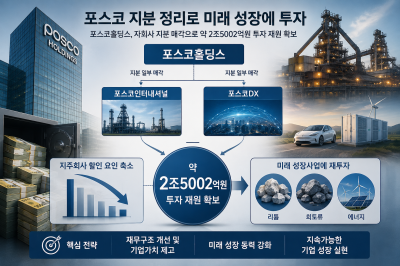 포스코홀딩스, 자회사 지분 2.5조원 유동화…리튬 투자 승부수